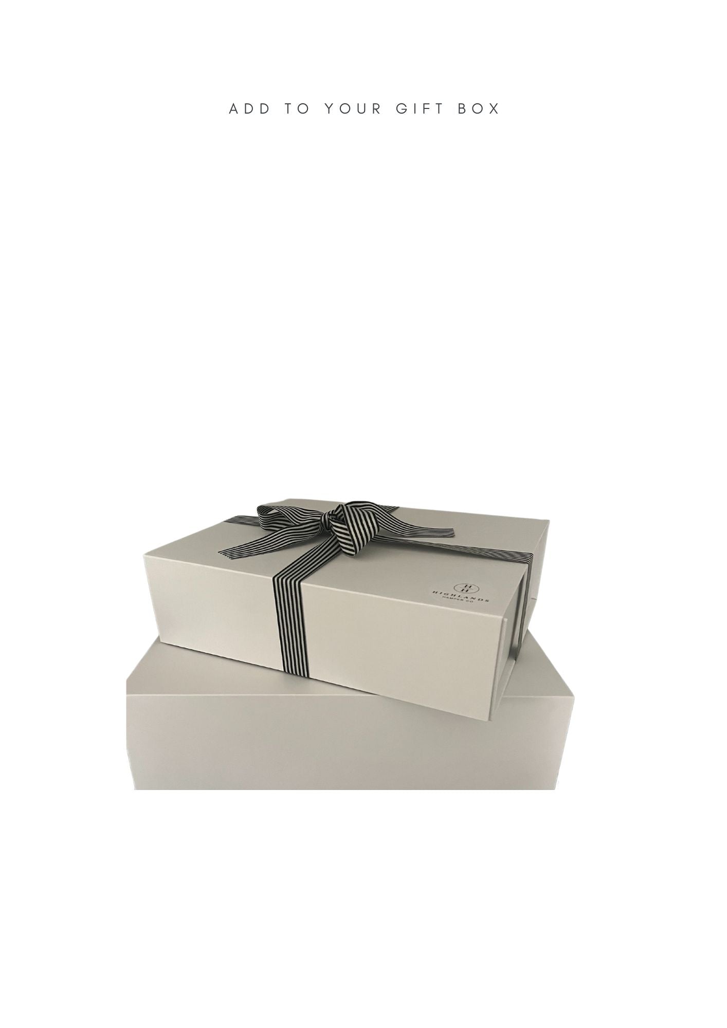 Luxury white gift boxes – Highlands Hamper Co