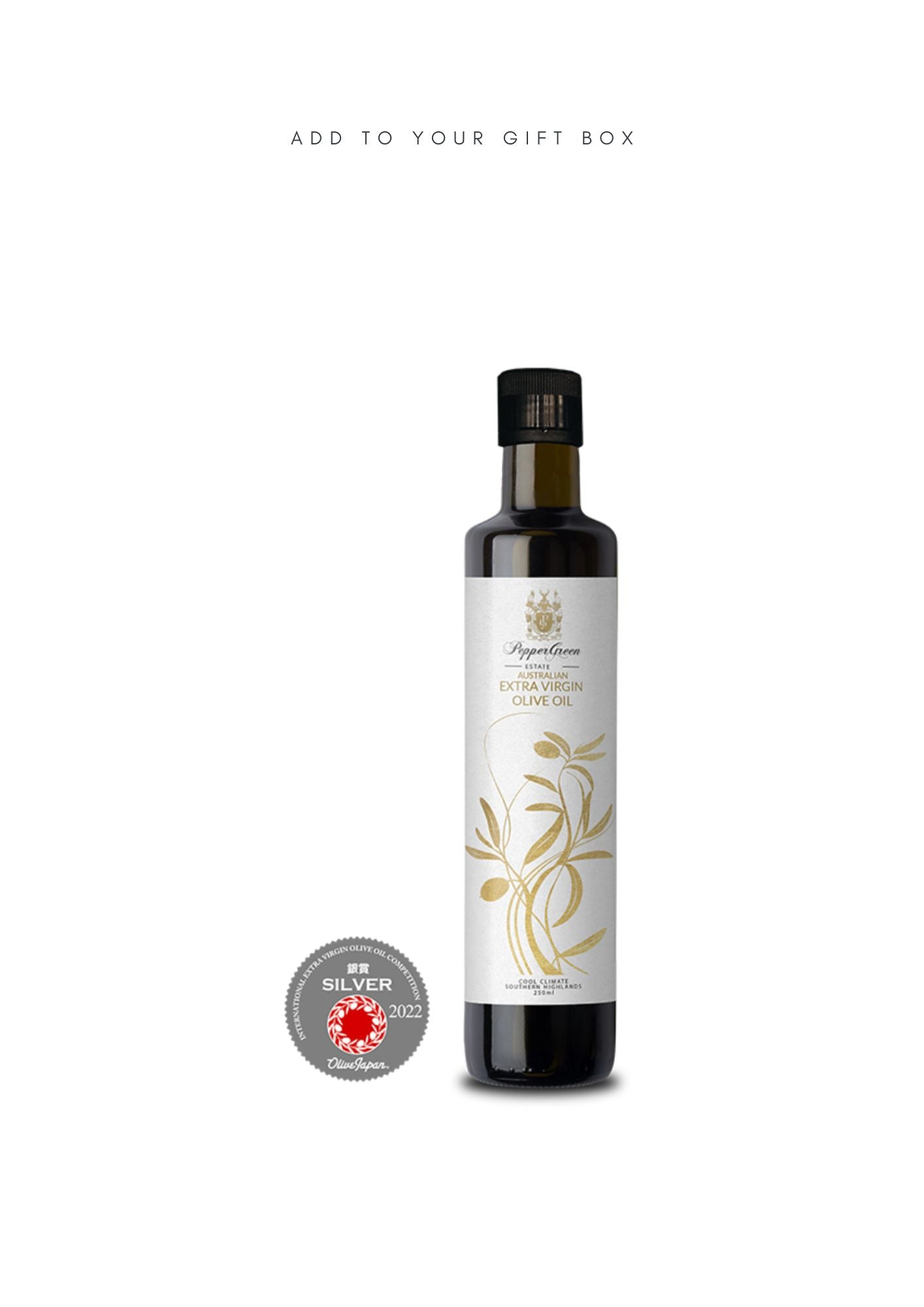 PepperGreen Estate Extra Virgin Olive Oil  250ml